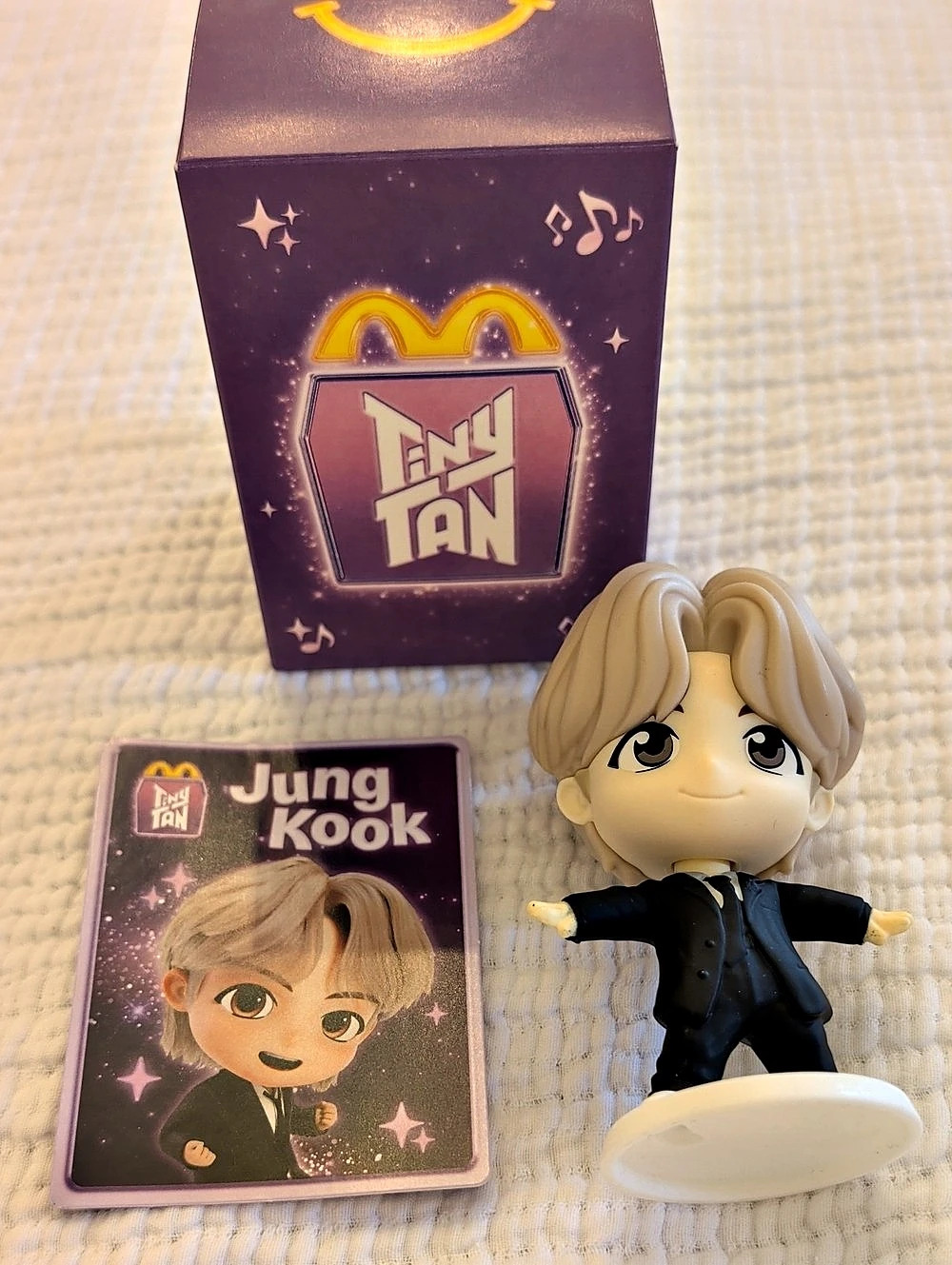 McDonald's TinyTAN Jungkook Happy Meal Toy Figure with Card & Box